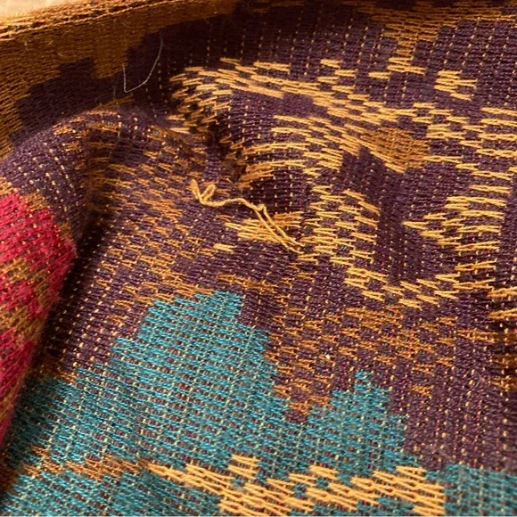 Vintage 80’s 90’s Colorful Floral Paisley Sweater Retro Funky Gold Men’s Large - Picture 6 of 9